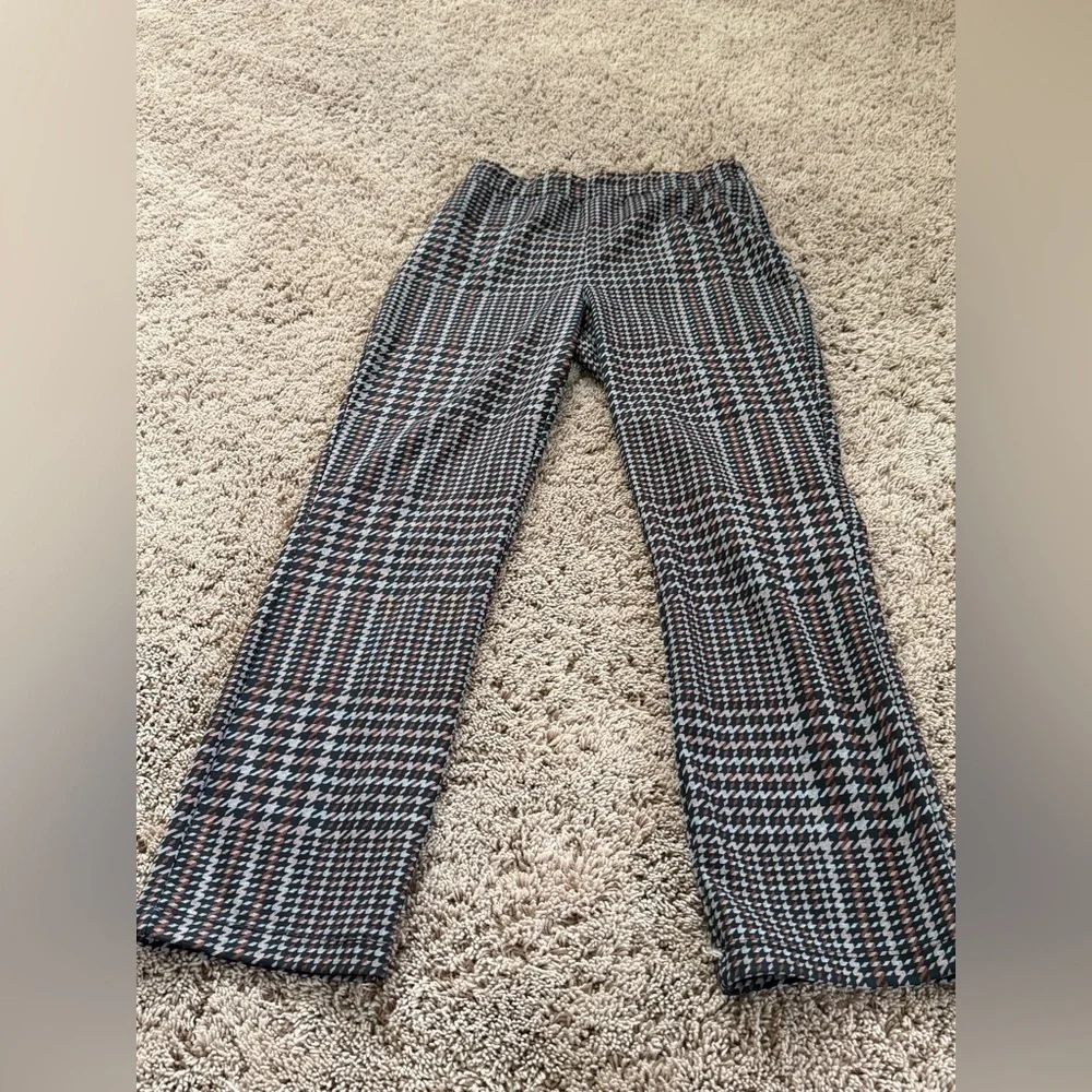 Small Anthropologie Sanctuary Carnaby pull on kick flare pants  brown check